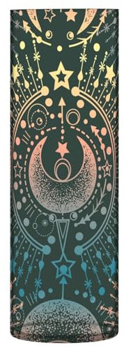 Zylindervase Mond Sonne Stern Alchemie Magische Kunststoffvasen für Zuhause Moderne Vasen für Tische Wohnzimmer Esstisch Dekor