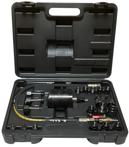 HENYEER 21PCS Pneumatic Injector Puller, Diesel Injector Puller Kit for Diesel Engine Adapter Injectors, Injector Tool Extractor, Common Rail CDI Tool Set, Compatible with Bosch Delphi Denso Siemens