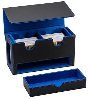 Wigearss Scatola Porta Mazzi, Box Porta Mazzo, Dippio Deck Box per Carte MTG, Carte TCG, Capacità di 300+ Carte Collezionabili