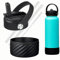 Straw Lid for Hydro Flask Wide Mouth Water Bottles, Top Lids with Straw and silicone boot Compatible with Hydro Flask 32 41 oz, Replacement Flip Cap Wide Mouth Accessories Flex Handle, Black lid+Boot