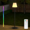 MALUX Solar Stehlampe Outdoor Mit Warmweiß RGB 8 Farben LED USB Aufladbar IP44 Wasserdicht Für Garten Terrasse Balkon Innenbereich Außenbereich Dekor 150 cm