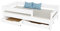 KidsComfort® Kinderbett weiß 160x80 cm mit Schubladen I Babybett mit Schublade I ohne Matratze I Kinder Bett Holz mit Stauraum I Bett Kinder mit Schubladen I Kleinkindbett 140x70