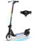 RCB R12 E-Scooter Kinder 6-12 Jahren, bis zu 15 km/h & 10 km, 6,5 Zoll Faltbar Elektroroller, Bunte Leuchten, LED Display,Doppelte Bremsen, Geschenk für Kinder