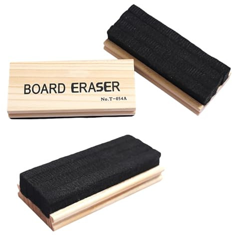 Kreidetafel-Radierer, Wollfilz, Kreidetafel-Radierer, staubfrei, für Tafel, Büro, Schule, Klassenzimmer, 3 Stück