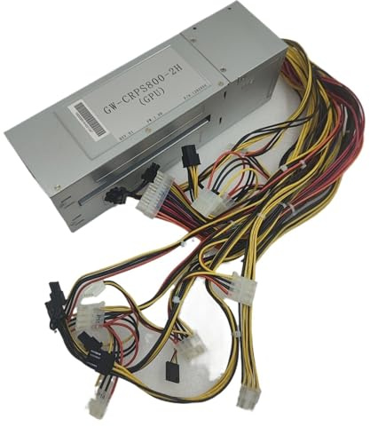 KNWHGGKCV Placa Base for Fuente de alimentación GW-CRPS800-2H (1 Unidad) con 2 CPU de 8 Pines y 4 GPU de 6+2 Pines. Compatible con módulos de Potencia de 550 W, 800 W, 1200 W y 1300 W.
