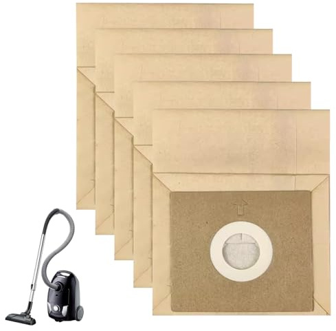5 PCS Vacuum Cleaner Dust Bags for Bush VC12S1-FC JC606-120J QZ11B Etc General Replacement Vacuums Cleaner Double Layer Paper Cleaning Bag (110MM x100MM)