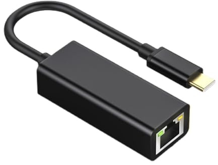 USB C to Ethernet Adapter, 1000Mbps Gigabit Adapter, Wired LAN Network Adaptor Aluminum RJ45 Connector, Plug and Play High Speed Internet Connection Compatible with MacBook Pro iPad Air iPhone