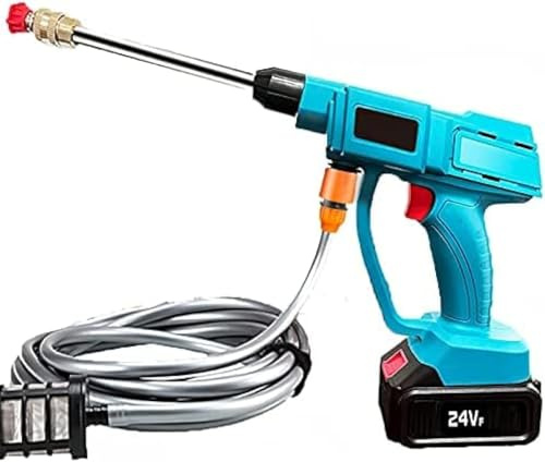Idropulitrice Elettrica Idropulitrice Portatile Senza Fili 24v 15000mah Pulitore Elettrico A Batteria per Il Lavaggio di Auto Irrigazione di Fiori Pulizia dei Pavimenti