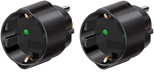 2er Set: Brennenstuhl Schutzkontakt Reiseadapter - USA/J (15A, 250V) (2er Pack, Reiseadapter - USA/Japan)