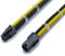 Shakmods 4 Pin ATX CPU Motherboard Sleeved Extension Cable 30cm + 2 Cable Combs (Yellow & Black)