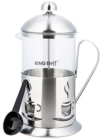Edelstahl Press Teeblätter und Kaffeekanne French Press 600ml KINGHOFF KH-4831