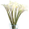 cn-Knight 10pcs di Gigli di Calla Artificiali, Fiori Artificiali con Stelo Lungo 67cm, Gigli di Calla Realistici per Bouquet da Sposa, Decorazioni per la Casa,Bianco