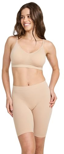Jockey Skimmies Slipshort 3er-Pack – Nahtlose Radlerhose für Frauen - mit langem Bein, Anti-Reibungs-Hose aus Mikrofaserstoff, Shorts mit hohem Bund, 3er Set