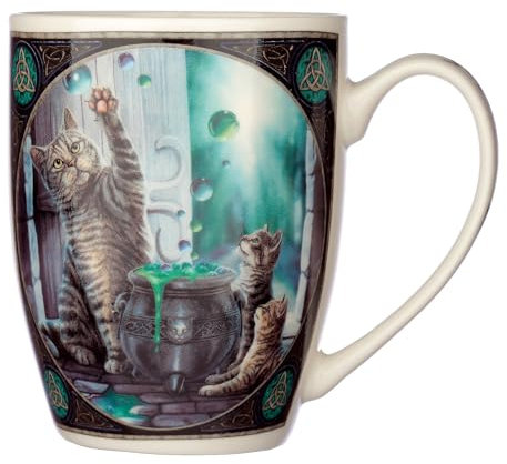 Lisa Parker Mug en porcelaine anglaise Motif Hubble Bubble Cat