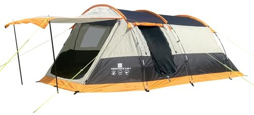 OLPRO Knightwick 3 Man Tunnel Camping Tent with Porch – Waterproof 5000mm, Lightweight Dome Tent for 2-3 People, Festival, Backpacking, Hiking, Outdoor Sleeping Tent