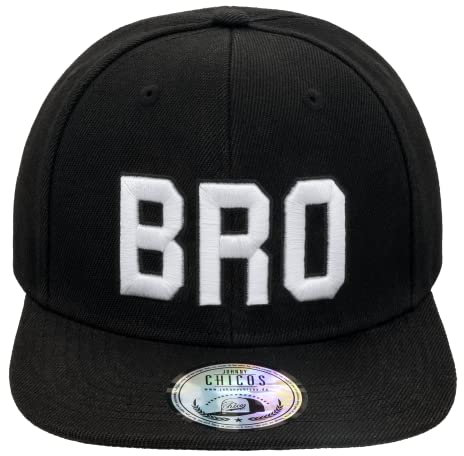 JOHNNY CHICOS NY New York süße Unisex Schwester Bruder Kindercap Smile Tiger Adler Prince Kinder Cap Snapback und Mütze ca. 49-58cm Kopfumfang (One Size, Black:BRO)
