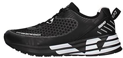 Emporio Armani Sneaker Unisex EA7 Ecopelle/mesh Black/White US23EA18 X8X093 41 1/3
