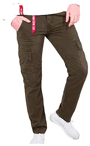 Alpha Industries Herren Agent Pant Freizeithose Hose, Black Olive, 28W