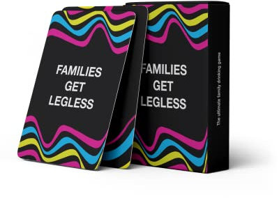 Families Get Legless - Das ultimative Familien-Trinkspiel, ideal als Junggesellen- und Junggesellenabschiedspiel, ein brutales Trinkspiel für Erwachsene.