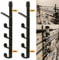 AUXPhome Fishing Rod Wall Storage Rack, Fishing Pole Holder Wall Mount Fishing Rods Storage Organizer for Garage & Cabin & Basement - Holds up to 5 Fishing Rods - Easy to Install - Hardware Included
