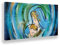 Giallobus - Gemälde - 15 - Religiöses Bild - Umarmung Mariens - Leinwand mit Standardrahmen - 70x35 - Bereit zum Aufhängen - Moderne Gemälde für zu Hause