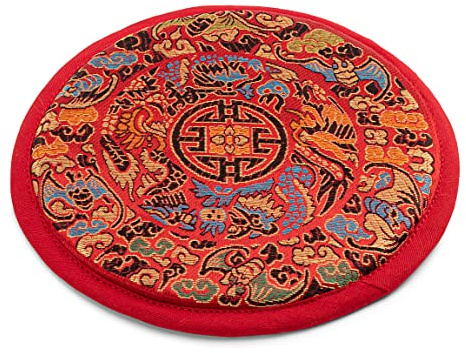NKlaus Ljudskål ljudskål underlägg filt 15 cm, bomull, 1 st | för meditation; höjd: 8 mm; vikt: 14 g; ø 14 cm; 14,5 cm; 14 cm; 8 mm; 14,5 cm