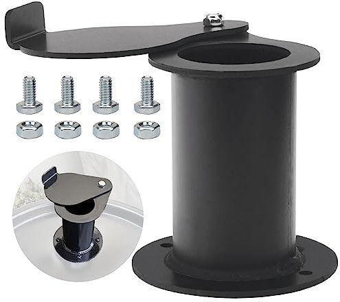 5,1 cm Tropfenflansch-Entlüftungsdämpfer für UDS UDS Ugly Drum Lid Exhaust 16, 30 und 55 Gallonen Trommelraucher – 5,1 cm Tropfenform, zum Anschrauben