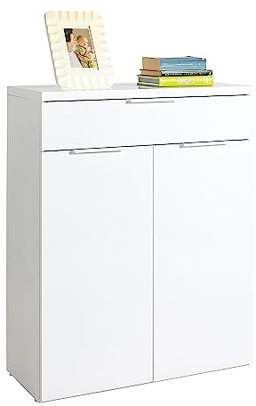 Composad | Schuhschrank der Linie Mundi, Mehrzweck-Möbel, platzsparend, Schuhregal, Maße (BxHxT) 82,30 x 102,30 x 35,20 cm, Farbe Weiß lackiert, Made in Italy