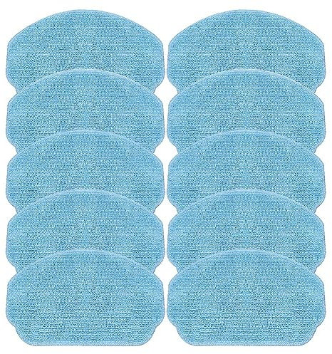 Donkivvy Lot de 10 serpillères lavables et réutilisables pour aspirateur robot EICOBOT BR150