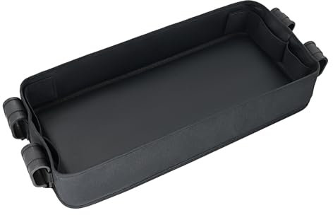 Bandelt Doppelseitiges Kinderwagen-Snack-Tablett für Wonderfold Wagon W-Serie, wasserdichtes Kinderspielzeug, Kunstleder-Seiten zum Essen und 4 Getränkehalter für Kinder (W4-Serie)