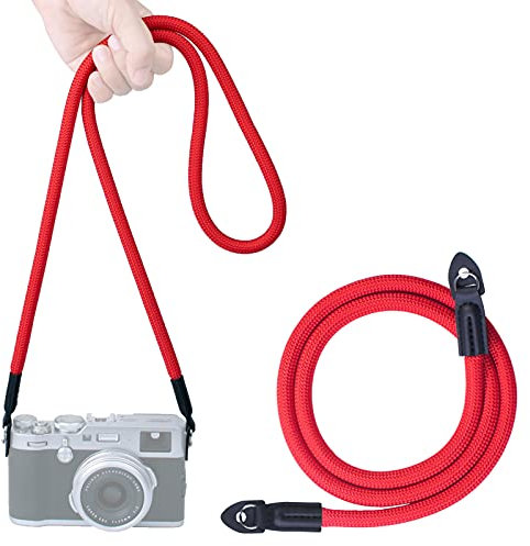 VKO Camera Strap, Camera Strap for DSLR SLR Mirrorless Camera Neck Shoulder Strap 120cm(Red)