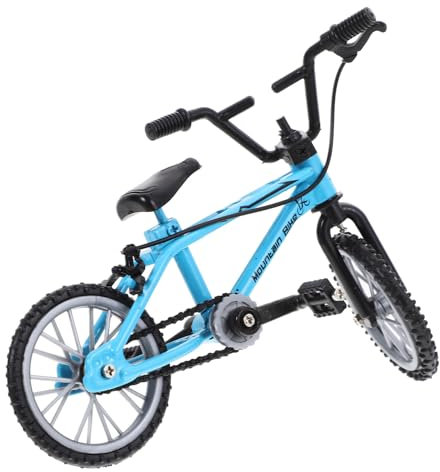 Toyvian Fahrrad Modell Puppenhaus-Fahrrad Mini-Mountainbike Heimtrainer Fahrrad Spielzeug Mini-Kunst-Mountainbike Mini-Fahrrad klein Statue Dreirad Zubehör ob11 Auto Model