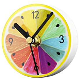 TOPBATHY Reloj Redondo Refrigerador Reloj Magnetico para Heladera Magnet del Reloj De La Pizarra Reloj Refrigerador Pegatinas Redondas Relojes para Cocina Fruta Reloj Nevera