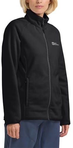 Jack Wolfskin Damen Moonrise Fz W Fleece-Jacke, Schwarz, XXL EU