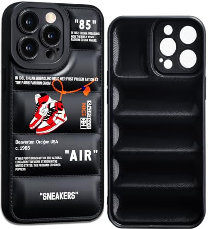 CHBSHENG Cool Phone Case for iPhone 14 Pro Max Case for Boys Men Street Design Aesthetic Shockproof Basketball Sneaker Sports Designer Cases Compatible with iPhone 14 Promax Black