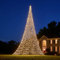 Fairybell LED-Weihnachtsbaum für draussen - Luminous Switch - 10 Meter - 8000 LEDs - Geeignet für vorhandene Fahnenmasten - Warmweiss und/oder Multicolor