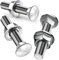 SWTYExt 25 Pezzi Bulloni Testa Tonda M6X40mm Viti a Testa Piatta con Dadi a Flangia M6 DIN 6923 Viti per Cerniere Costruzione Macchine Industriali e Decorazione Domestica