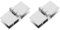 PXDOHQAW Glass Shower Doors 2Pcss Door Hinzinc Alloy Showcases Clip Heavy Duty Hinges/Sier/5.40 * 2.40 * 2.10Cm