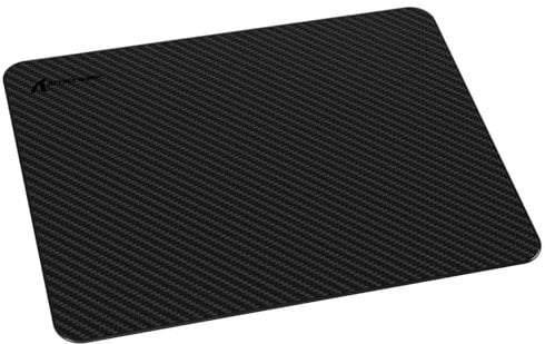 Attack Shark CM04 Carbon Fiber Gaming Mouse Mat,Esports Mouse Pad G240,Smooth Glide Feeling with Steady Control,Waterproof,Non-Slip Rubber Base, Stitched Edge, Gamer Office Home (14 x 11)