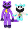 Vicyol S&D Smiling Plüsch. Smiling Criters, Lächelndes Plüschtier, Lächelndes Anime-Spielzeug. Crafty Corn y CatNap. Spaß für Kinder und Erwachsene, Nickerchen. Antistress Kinder.