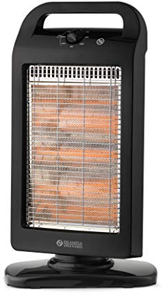 Olimpia Splendid 99545 Solaria Evo Stufa Alogena 1200 W con Base Oscillante , Nero (Ricondizionato)