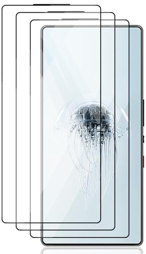 Zerrshoo Protector de Pantalla para ZTE nubia Red Magic 10 Pro/10 Pro+, Protector Cristal Templado 3 Piezas, Cristal Dureza 9H, Anti-Arañazos HD Claro Vidrio Templado