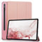 TechDealsUK Case For Galaxy Tab S9+ (2023) 12.4-Inch, Tab S8+ (2022), Tab S7 FE (2021), Tab S7+ (2020) Smart, Slim, Magnetic Cover with Auto Sleep/Wake Function (Rose Gold)