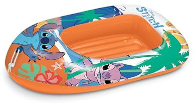 Mondo Toys – Stitch Boot – Schlauchboot mit aufblasbarem Sockel 112 cm – 16955