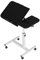 Laptoptisch Mit Hebefunktion Mobiler Stehtisch Mit 4 Rollen Multifunktionaler Beistelltisch Höhenverstellbarer Mit 90° Neigbarer Tischplatte(Black)