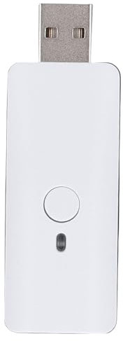 Wireless Controller Adapter für PC, Bluetooth 5.3 USB Konverter mit Turbo Remap Funktion, für die Serie X, für die Serien S, für Pro, für Wii Controller, Plug Play (White)