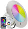 LED ATOMANT Foco de Piscina LED 12W RGB impermeable IP68 Sumergible, Cable 2m, Acero Inoxidable con Transformador AC 220V/12V DC y Mando a distancia Control Remoto, APP Bluetooth