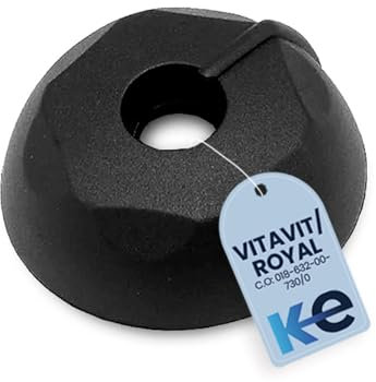 ANAKEL HOME Pomo de Repuesto Compatible con Válvula Fissler Vitavit | Sustitución del Pomo para Ollas a Presión, Modelo Vitavit Royal y Vitavit Antes de 2010 | Solo Pomo, sin Válvula | Negro