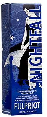 Pulp Riot Nightfall - Gel, Silikonfrei, Einfach zu entfernen, Nightfall, dark, blue