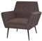 vidaXL Sessel Relaxsessel Clubsessel Polstersessel Armsessel Loungesessel Fernsehsessel Stoffsessel Braun Stoff Holzrahmen Stahlbeine
